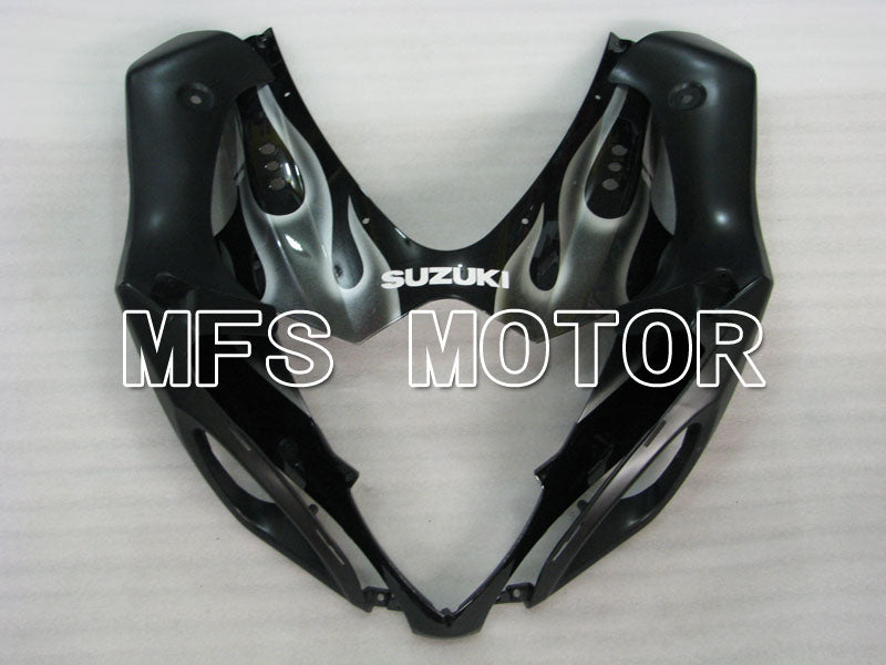 Suzuki GSXR1000 2005-2006 Injection ABS verkleidung - Flamme - Schwarz Silber - MFS2628