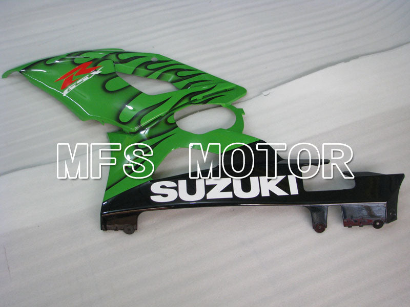 Suzuki GSXR1000 2005-2006 Injection ABS Fairing - Flame - Black Green - MFS2654