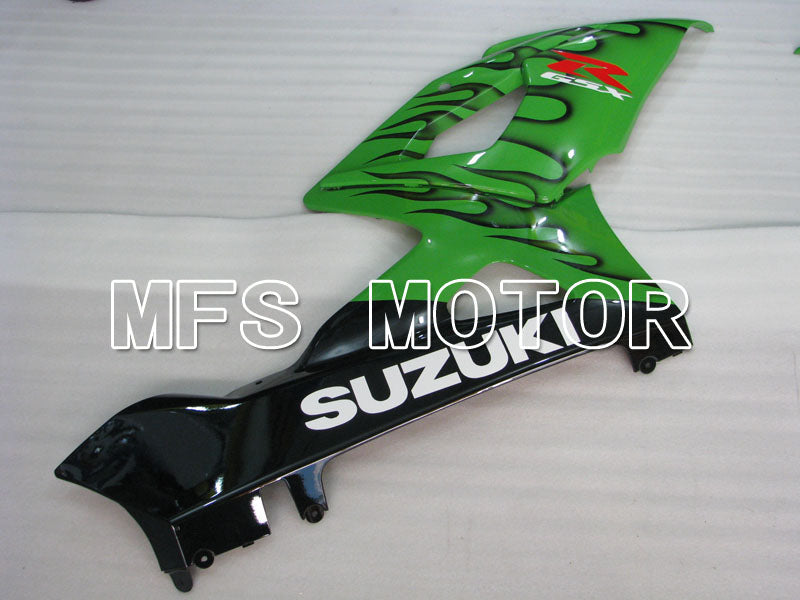 Suzuki GSXR1000 2005-2006 Injection ABS Fairing - Flame - Black Green - MFS2654