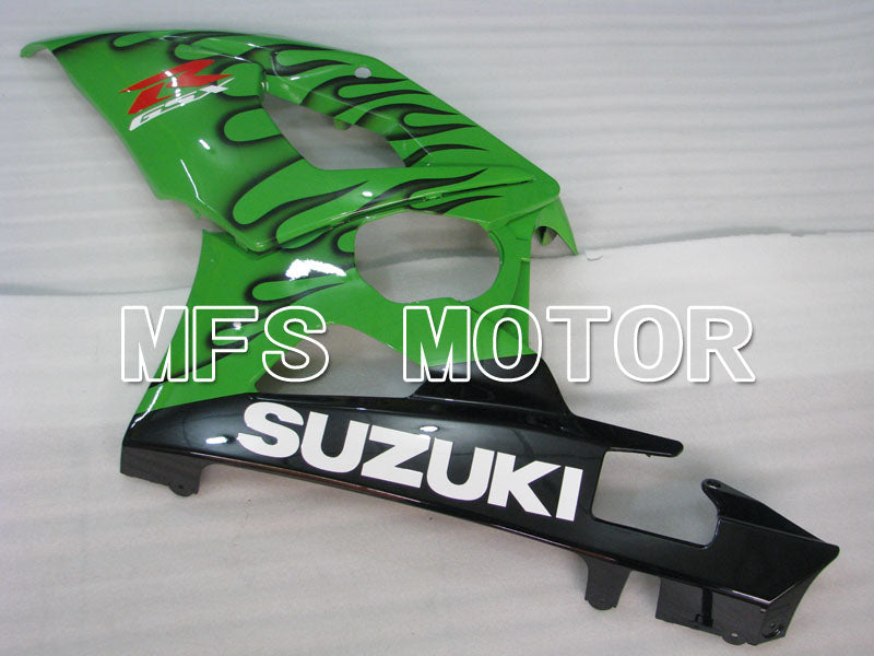 Suzuki GSXR1000 2005-2006 Injection ABS Fairing - Flame - Black Green - MFS2654