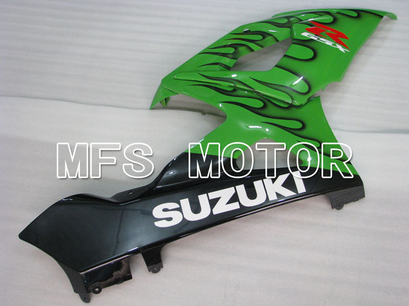 Suzuki GSXR1000 2005-2006 Injection ABS Fairing - Flame - Black Green - MFS2654
