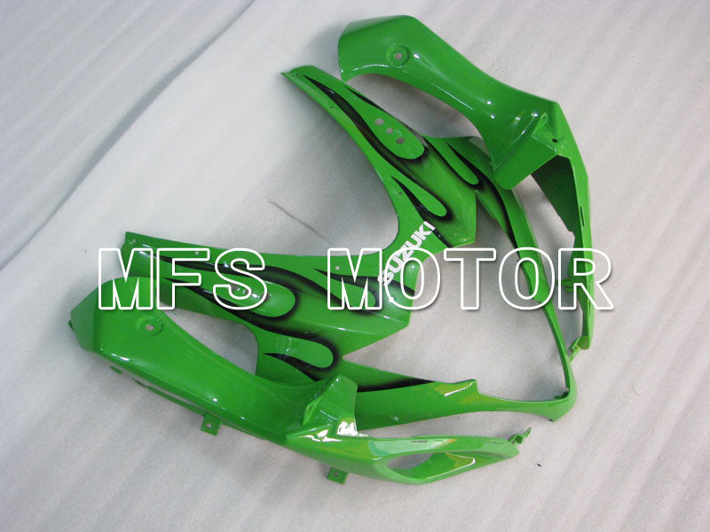 Suzuki GSXR1000 2005-2006 Injection ABS Fairing - Flame - Black Green - MFS2654