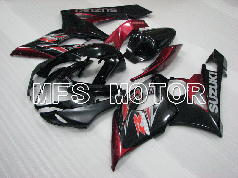 Suzuki GSXR1000 2005-2006 Injection ABS Fairing - Factory Style - Black Red - MFS2660