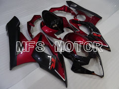 Suzuki GSXR1000 2005-2006 Injection ABS Fairing - Factory Style - Black Red - MFS2661