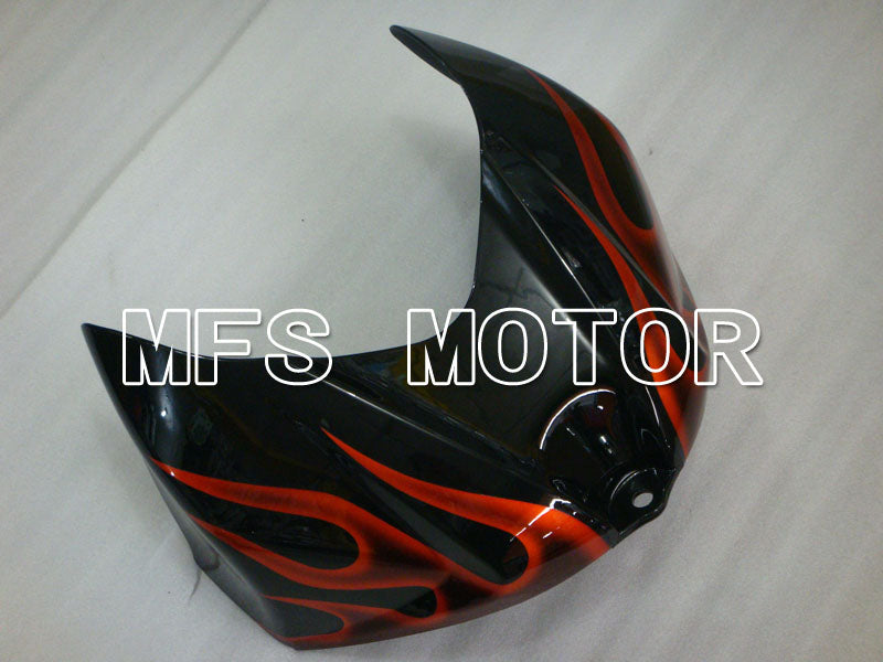 Suzuki GSXR1000 2007-2008 Injection ABS verkleidung - Flamme - Schwarz Rot - MFS2668