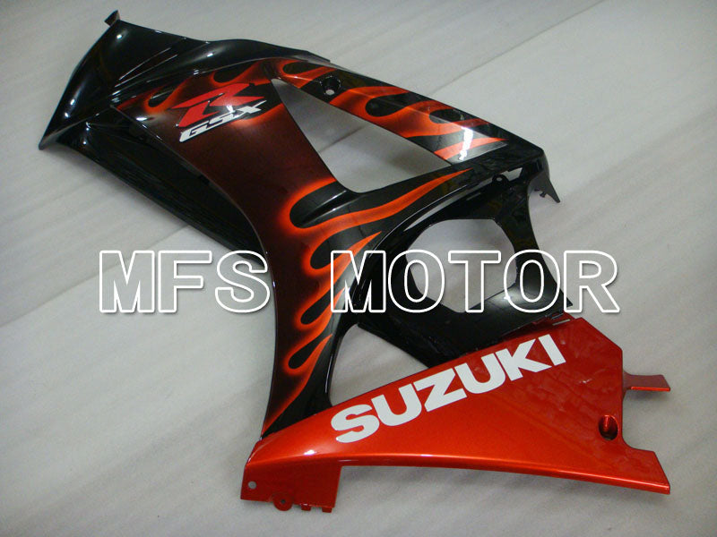Suzuki GSXR1000 2007-2008 Injection ABS verkleidung - Flamme - Schwarz Rot - MFS2668