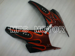 Suzuki GSXR1000 2007-2008 Injection ABS verkleidung - Flamme - Schwarz Rot - MFS2668