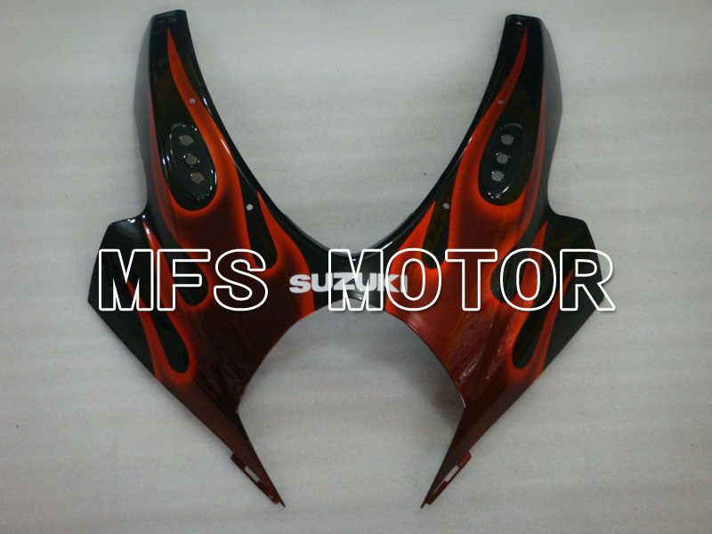 Suzuki GSXR1000 2007-2008 Injection ABS verkleidung - Flamme - Schwarz Rot - MFS2668