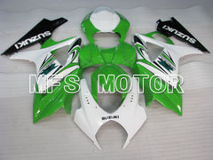 Suzuki GSXR1000 2007-2008 Injection ABS verkleidung - Factory Style - Weiß Grün - MFS2676