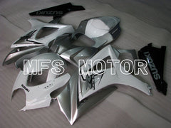Suzuki GSXR1000 2007-2008 Injection ABS verkleidung - Factory Style - Weiß Silber - MFS2680