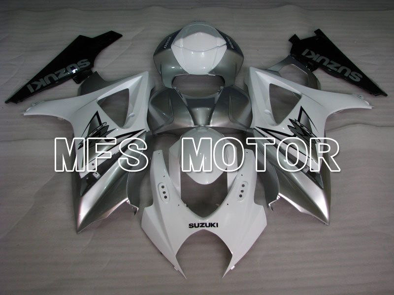 Suzuki GSXR1000 2007-2008 Injection ABS verkleidung - Factory Style - Weiß Silber - MFS2680