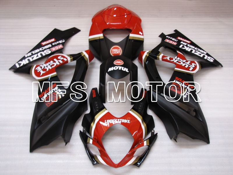 Suzuki GSXR1000 2007-2008 Injection ABS Fairing - Lucky Strike - Red Black - MFS2682