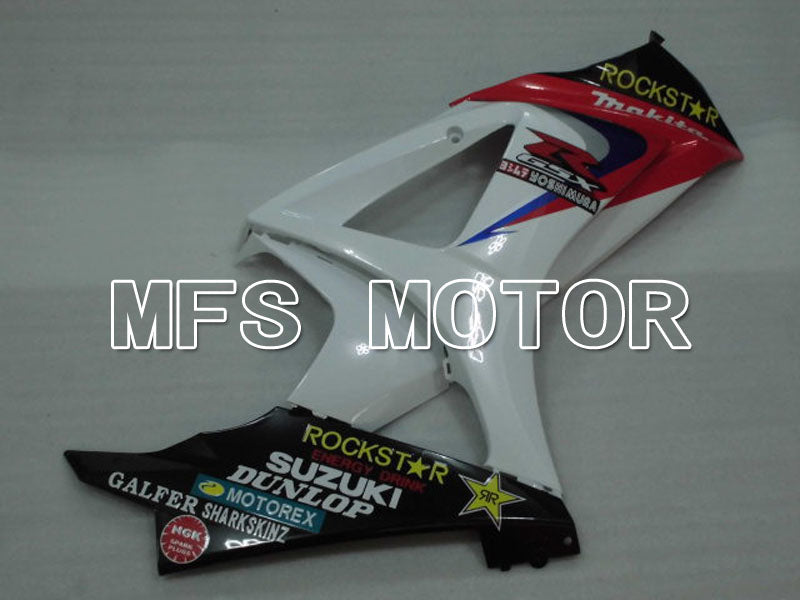 Suzuki GSXR1000 2007-2008 Injection ABS verkleidung - Rockstar - Weiß Blau - MFS2683