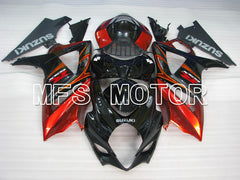 Suzuki GSXR1000 2007-2008 Injection ABS verkleidung - Factory Style - Schwarz Rot - MFS2684
