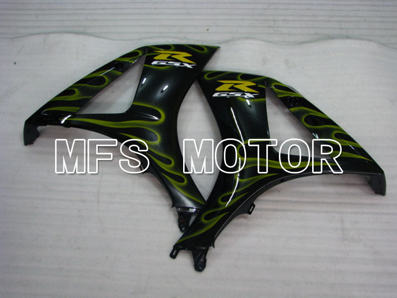 Suzuki GSXR1000 2007-2008 Injection ABS verkleidung - Flamme - Schwarz Gelb - MFS2690