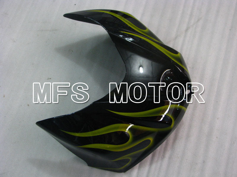 Suzuki GSXR1000 2007-2008 Injection ABS verkleidung - Flamme - Schwarz Gelb - MFS2690