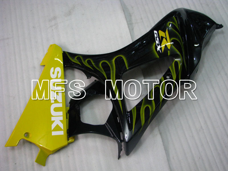 Suzuki GSXR1000 2007-2008 Injection ABS verkleidung - Flamme - Schwarz Gelb - MFS2690