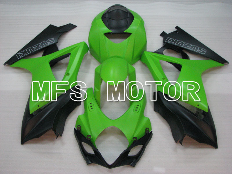 Suzuki GSXR1000 2007-2008 Injection ABS Fairing - Factory Style - Black Green Matte - MFS2692
