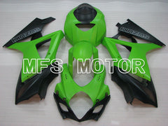 Suzuki GSXR1000 2007-2008 Injection ABS Fairing - Factory Style - Black Green Matte - MFS2692