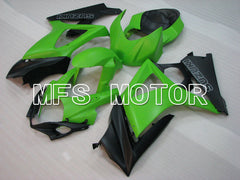 Suzuki GSXR1000 2007-2008 Injection ABS Fairing - Factory Style - Black Green Matte - MFS2692