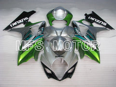 Suzuki GSXR1000 2007-2008 Injection ABS Fairing - Factory Style - Silver Green - MFS2696