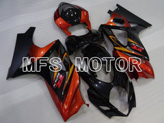 Suzuki GSXR1000 2007-2008 Injection ABS Fairing - Factory Style - Black Orange - MFS2698