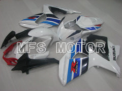 Suzuki GSXR1000 2009-2016 Injection ABS verkleidung - Factory Style - Weiß Blau - MFS2709