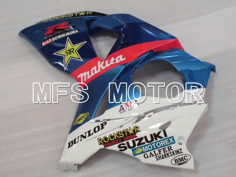 Suzuki GSXR1000 2009-2016 Injection ABS Fairing - Rockstar - White Blue - MFS2718