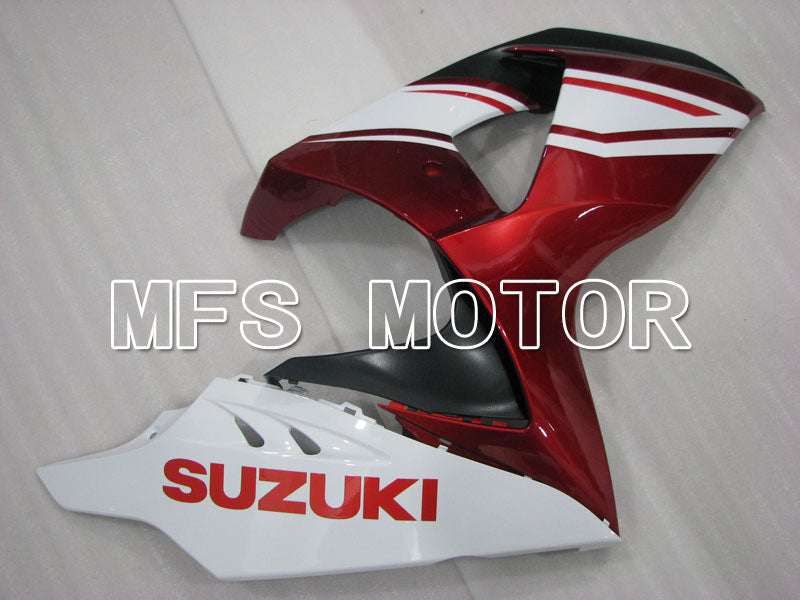 Carénage ABS injecté Suzuki GSXR1000 2009-2016 - Style usine - Blanc rouge - MFS2722