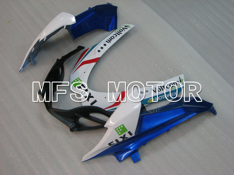 Carénage ABS injecté Suzuki GSXR1000 2009-2016 - FIXI - Blanc Bleu - MFS2729