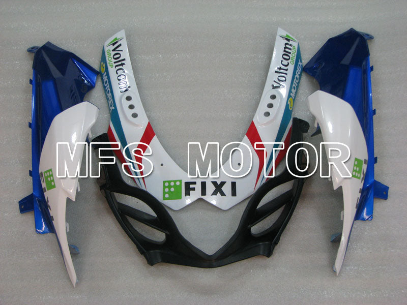 Carénage ABS injecté Suzuki GSXR1000 2009-2016 - FIXI - Blanc Bleu - MFS2729