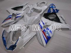 Suzuki GSXR1000 2009-2016 Injection ABS verkleidung - Factory Style - Weiß Blau - MFS2734