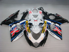 Suzuki GSXR1000 2009-2016 Injection ABS verkleidung - BRUX - Schwarz Weiß - MFS2735
