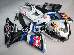Suzuki GSXR1000 2009-2016 Injection ABS verkleidung - BRUX - Schwarz Weiß - MFS2735