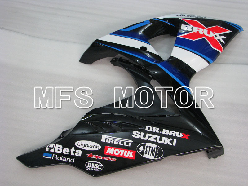 Suzuki GSXR1000 2009-2016 Injection ABS verkleidung - BRUX - Schwarz Weiß - MFS2735