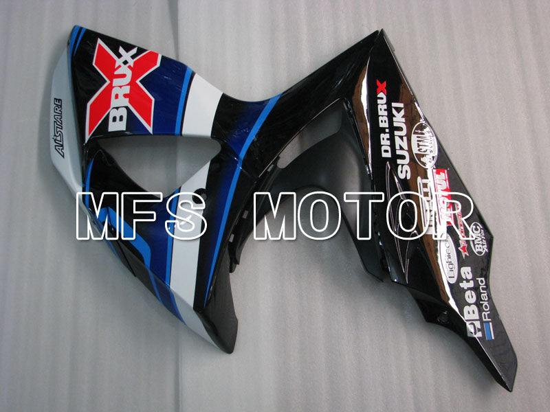 Suzuki GSXR1000 2009-2016 Injection ABS verkleidung - BRUX - Schwarz Weiß - MFS2735