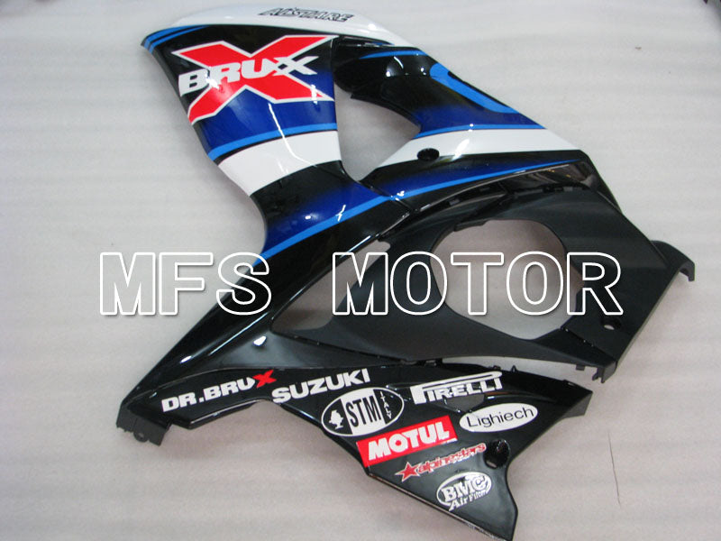 Suzuki GSXR1000 2009-2016 Injection ABS verkleidung - BRUX - Schwarz Weiß - MFS2735