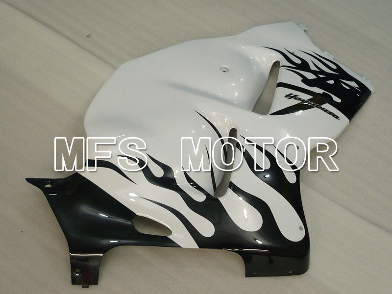 Suzuki GSXR1300 Hayabusa 1999-2007 Injection ABS Fairing - Flame - Black White - MFS2800