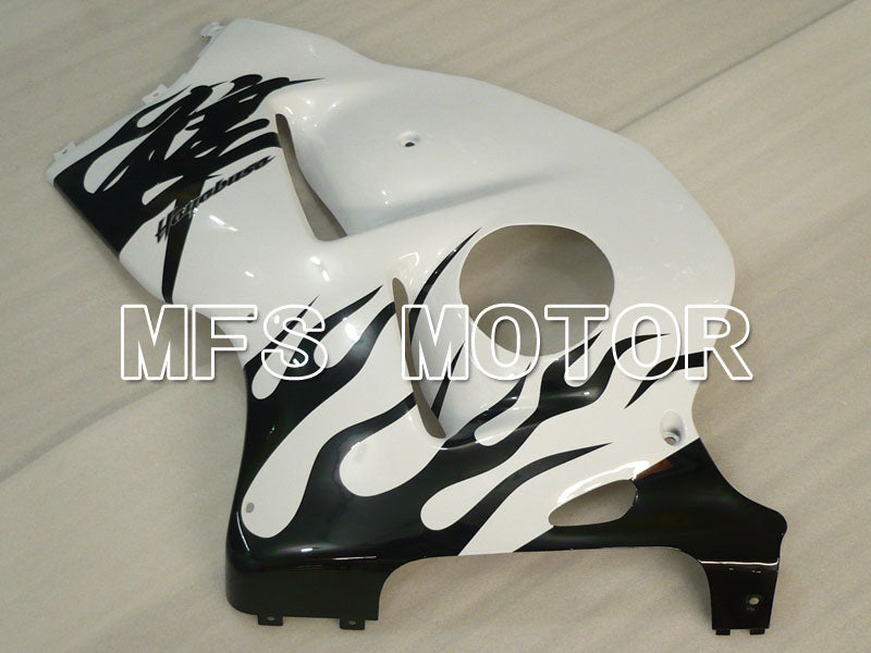 Suzuki GSXR1300 Hayabusa 1999-2007 Injection ABS Fairing - Flame - Black White - MFS2800