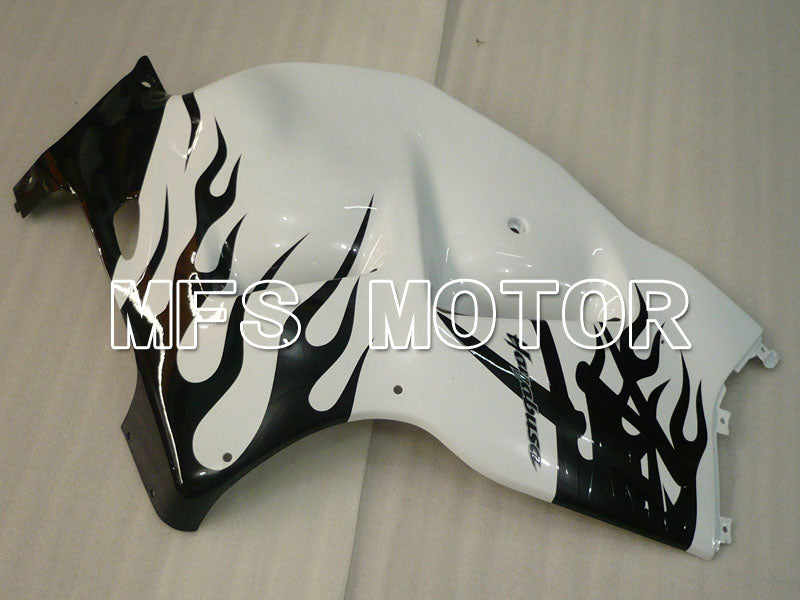 Suzuki GSXR1300 Hayabusa 1999-2007 Injection ABS Fairing - Flame - Black White - MFS2800