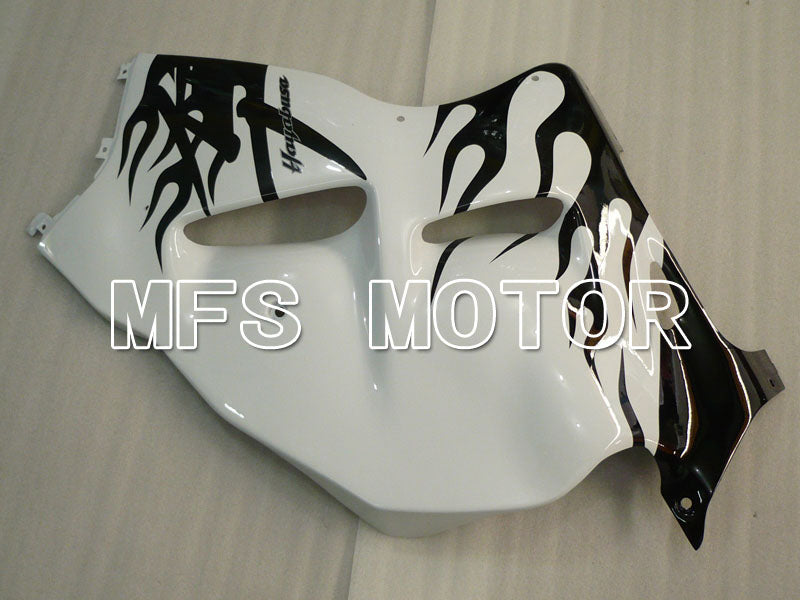 Suzuki GSXR1300 Hayabusa 1999-2007 Injection ABS Fairing - Flame - Black White - MFS2800