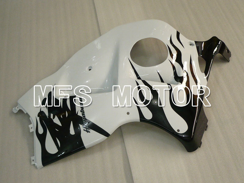 Suzuki GSXR1300 Hayabusa 1999-2007 Injection ABS Fairing - Flame - Black White - MFS2800