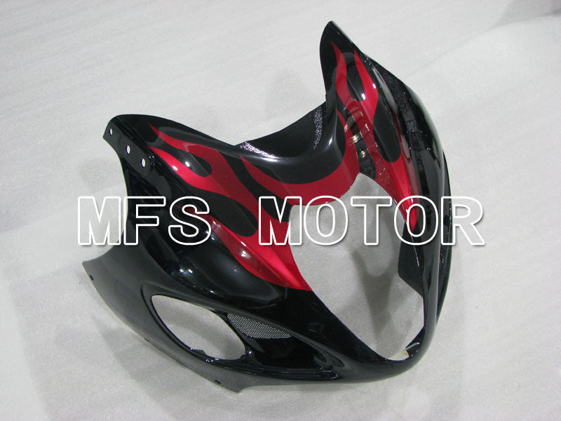 Suzuki GSXR1300 Hayabusa 1999-2007 Injection ABS verkleidung - Flamme - Schwarz Rot - MFS2806