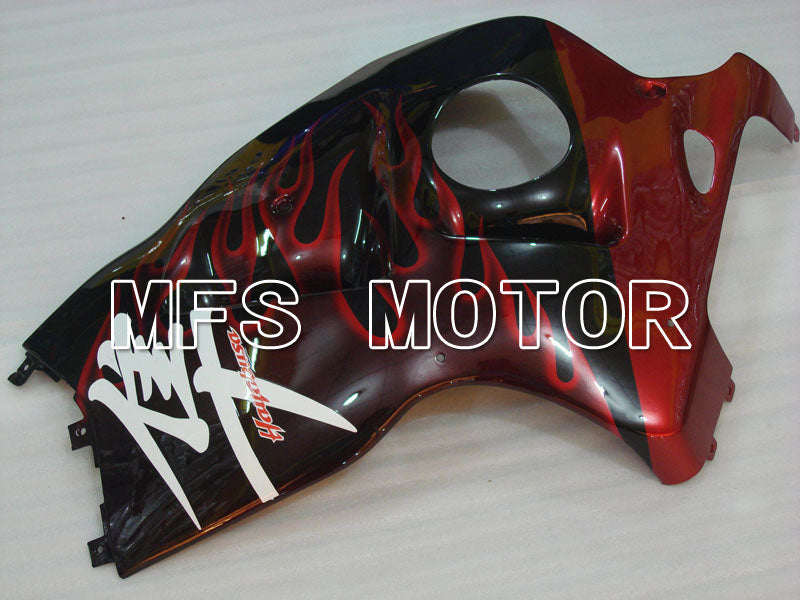 Suzuki GSXR1300 Hayabusa 1999-2007 Injection ABS Fairing - Flame - Black Red - MFS2808