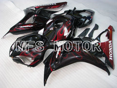 Carénage ABS injecté Honda CBR1000RR 2006-2007 - Flamme - Noir Rouge - MFS2881