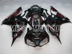Carénage ABS injecté Honda CBR1000RR 2006-2007 - Flamme - Noir Rouge - MFS2881