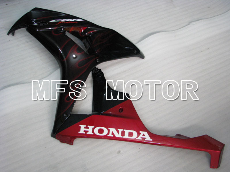 Carénage ABS injecté Honda CBR1000RR 2006-2007 - Flamme - Noir Rouge - MFS2881