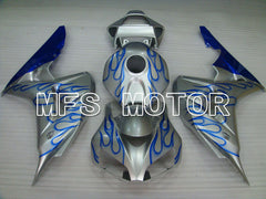 Honda CBR1000RR 2006-2007 Injection ABS Fairing - Flame - Blue Silver - MFS2883