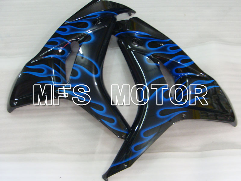 Honda CBR1000RR 2006-2007 Injection ABS Fairing - Flame - Black Blue - MFS2884