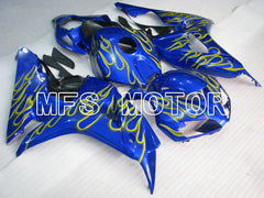 Honda CBR1000RR 2006-2007 Injection ABS Fairing - Flame - Blue - MFS2885